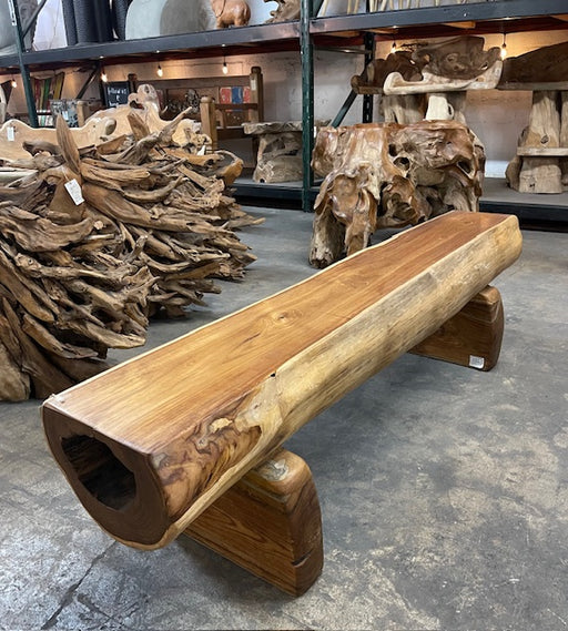 Bunyan Log Bench